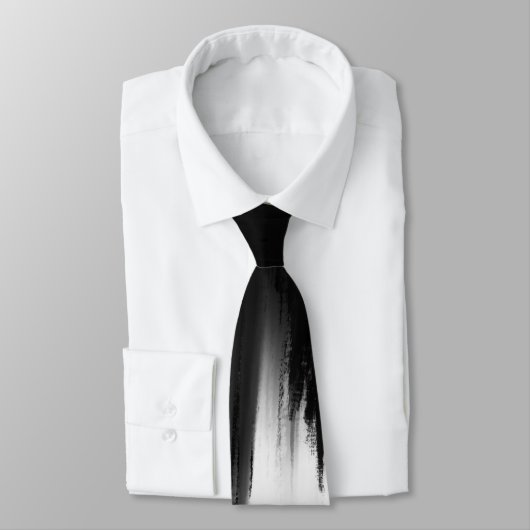 Modern ontwerp voor zwarte penseelstreken stropdas (Gebonden)