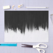 Modern ontwerp voor zwarte penseelstreken tissuepapier (Craft)