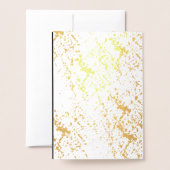 Modern Onyx Cherry Happy New Years Foto echt Folie Kaarten (Met envelop)