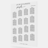 Modern Onze favoriete mensen bruiloft zitgrafiek Acryl Bord (Hoek)