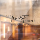 Modern Onze favoriete mensen Trouwspiegel Decal (Vel 2)