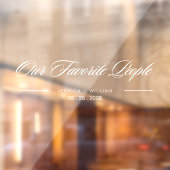 Modern Onze favoriete mensen Trouwspiegel Decal (Vel 2)