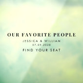 Modern Onze favoriete mensen Trouwspiegel Decal (Vel 3)