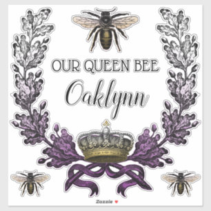 Modern Onze Queen Bee Baby kwekerij Sticker