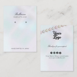 Modern Oorbel Kaart Visitekaartje