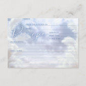 Modern Op Cloud Negen 9 Vrijgezellenfeest RECEPT K Informatiekaartje (Voorkant)