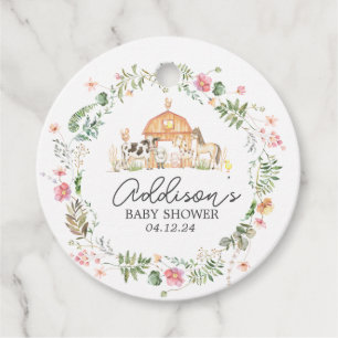 Modern op de Boerderij-favoriet, boerderij-partij- Bedankjes Labels