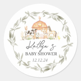 Modern op de stickers van het Baby shower van de B