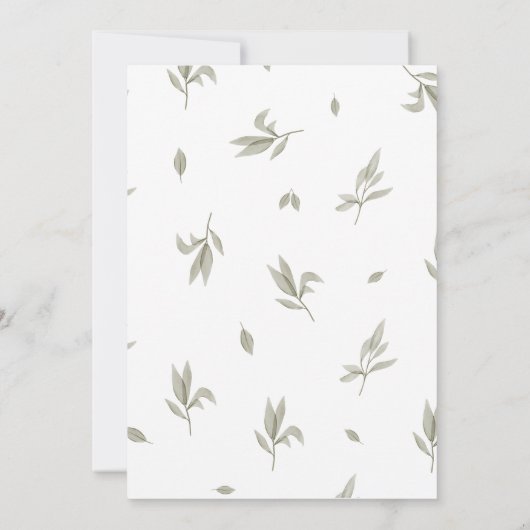 Modern op de uitnodiging van het Baby shower Woodl (Achterkant)