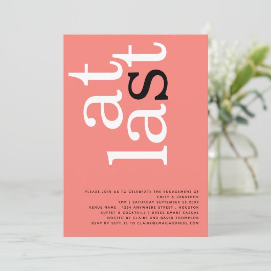 Modern op laatste dag in het koraal Roos Kaart (Staand voorkant)