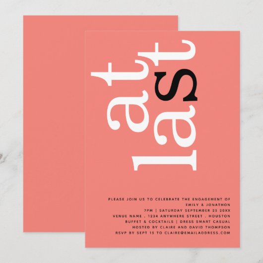 Modern op laatste dag in het koraal Roos Kaart (Voorkant / Achterkant)