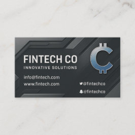 Modern, op technologie geïnspireerd, metallic desi visitekaartje