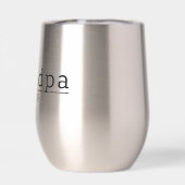 Modern Opa Est. Minimalistische typografie cadeau (Achterkant)