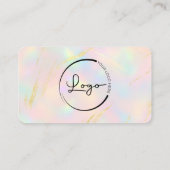 Modern Opal Business Branding Visitekaartje (Achterkant)