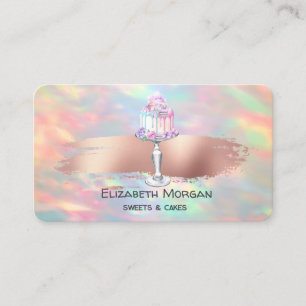 Modern,Opal,Roze Gouden Kwaststreek,Taart Visitekaartje