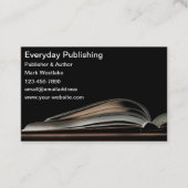 Modern Open Book Publishing & Author Visitekaartje (Voorkant)