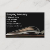 Modern Open Book Publishing & Author Visitekaartje (Voorkant)