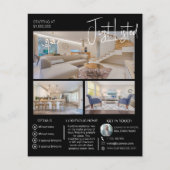 Modern open huis net vermeld onroerend goed flyer (Voorkant)