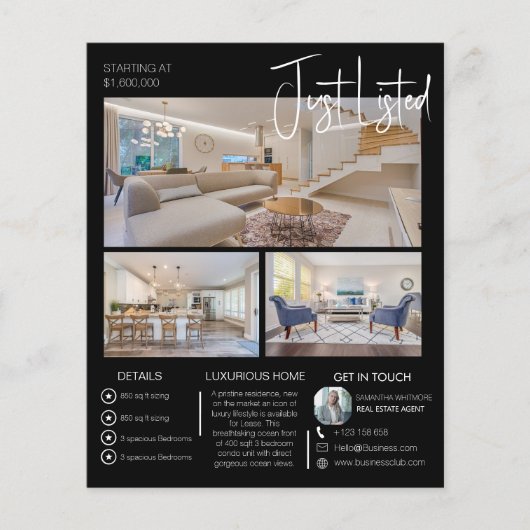 Modern open huis net vermeld onroerend goed flyer (Voorkant)