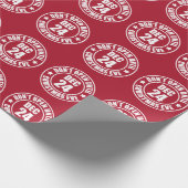 Modern openen pas met kerst en zelfs stempel cadeaupapier (Hoek)