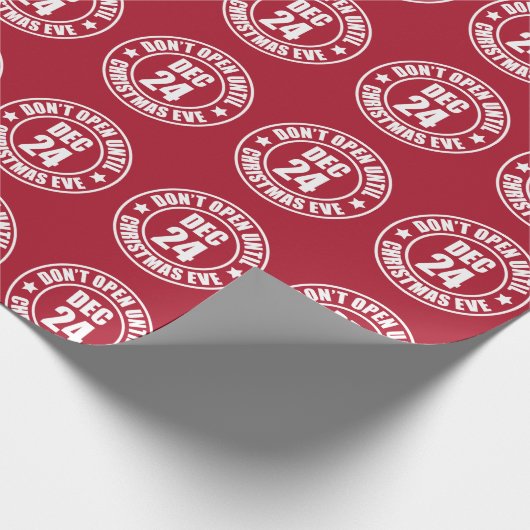 Modern openen pas met kerst en zelfs stempel cadeaupapier (Hoek)