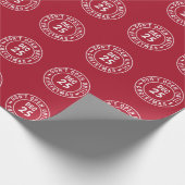 Modern openen pas na kerststempel cadeaupapier (Hoek)