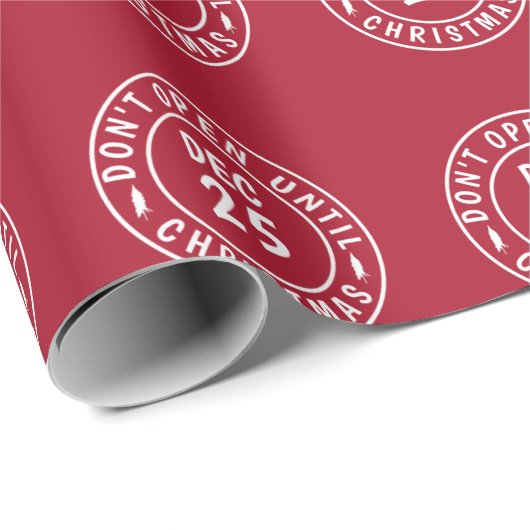 Modern openen pas na kerststempel cadeaupapier (Rol Hoek)