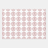 Modern openen pas na kerststempel inpakpapier vel (Voorkant)