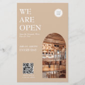 Modern Opening business Arched Photo Prices Flyer (Voorkant)