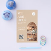 Modern Opening business Arched Photo Prices Flyer (Enkel)