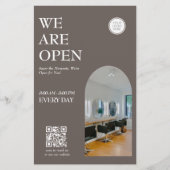 Modern Opening business Arched Photo Prices Flyer (Voorkant)