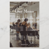 Modern Opening business Arched Photo Prices Flyer (Achterkant)