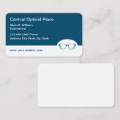 Modern optometrist en yeslijtthema visitekaartje (Voorkant / Achterkant)