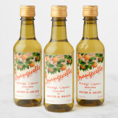 Modern Orangecello Sinaasappel Wijn Etiket (Flessen)