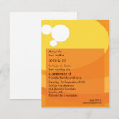 Modern Oranje 4.25x5.5 Kaart (Voorkant / Achterkant)