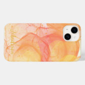 Modern Oranje Abstract persoonlijk Case-Mate iPhone Case (Achterkant (horizontaal))