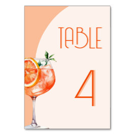 Modern Oranje Aperol Spritz Vrijgezellenfeest Kaart