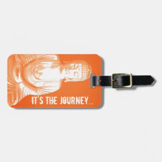 modern oranje Boeddha Gautama reist goed label Bagagelabel