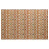 Modern Oranje Boho Tribal Ikat Pattern Stof (Yard (91,4 cm))