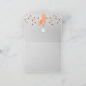 Modern Oranje cadeau Vrolijk kerstverhaal Feestdagen Kaart (Binnen)