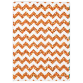 Modern Oranje Chevron Monogram Initiaal Klembord (Achterkant)