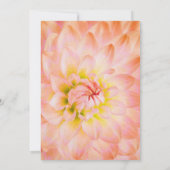 Modern Oranje Floral Wedding Kaart (Achterkant)