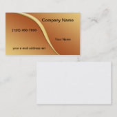 Modern Oranje Geel Grafisch Visitekaartje (Voorkant / Achterkant)