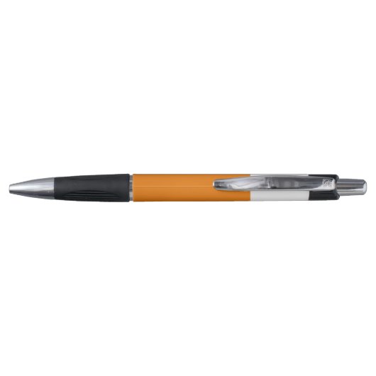 Modern Oranje Geel Kleur Geblokkeerd Monogram Pen (Achterkant)