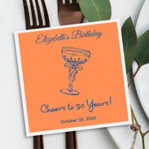 Modern Oranje gejuich voor 30 jaar verjaardag serv