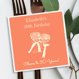 Modern Oranje gejuich voor 30 jaar verjaardag serv Servet