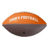 Modern Oranje gepersonaliseerd Kind American Football (Gedraaid 270)