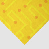 modern oranje geschenk van het computercircuit gee tissuepapier (Detail)