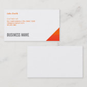 Modern Oranje gitarist Visitekaartje (Voorkant / Achterkant)