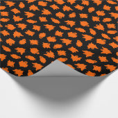  modern Oranje Halloween Ghost Cadeaupapier (Hoek)